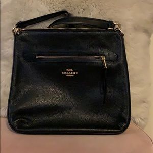 Coach back leather crossbody